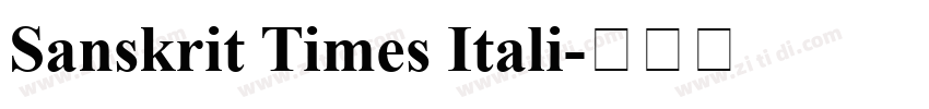 Sanskrit Times Itali字体转换